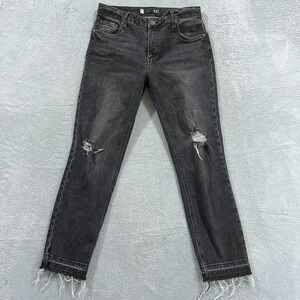 Kut From The Kloth Jeans 2 Rachael Fab Ab Mom‎ Raw Hem High Rise Grunge Y2K